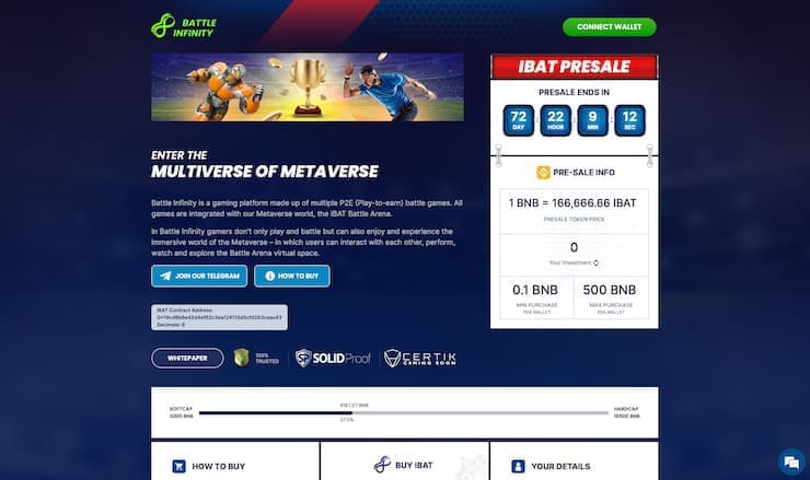 Battle Infinity Homepage