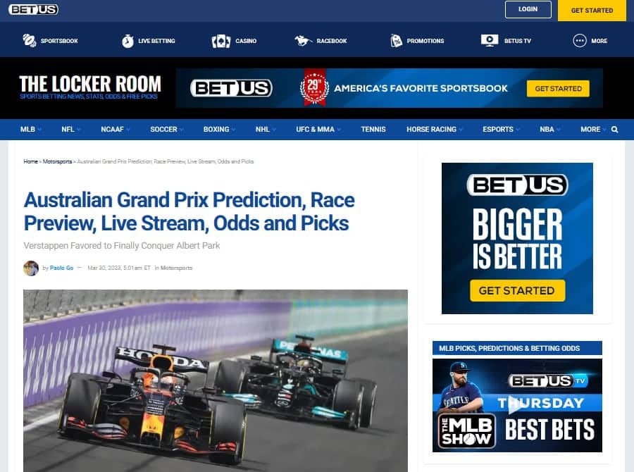 F1 Betting Guide [cur_year] – Comparing The Best F1 Betting Sites