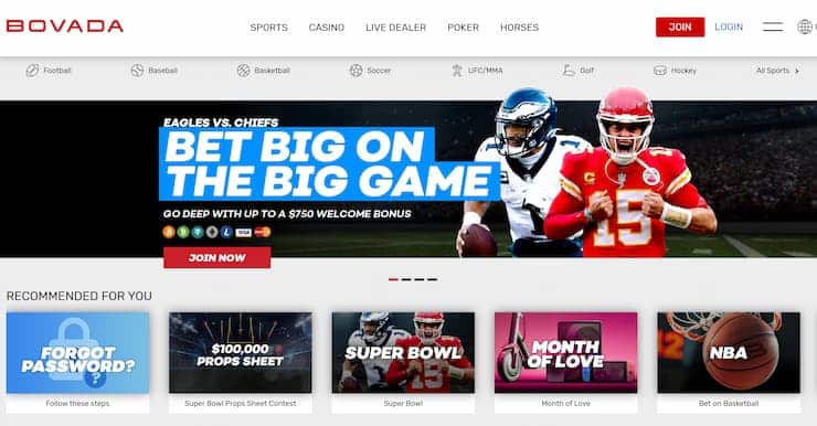Bovada - Large Bonus for Sports Betting in Wisconsin
