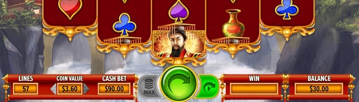 Empire of Riches Slots Buttons