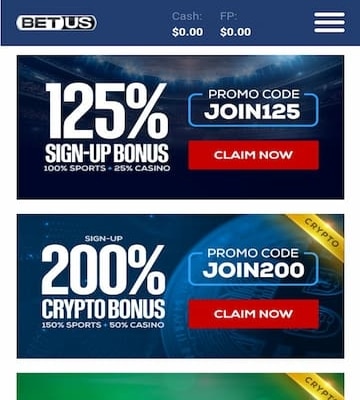 BetUS - HI Betting App promo screen