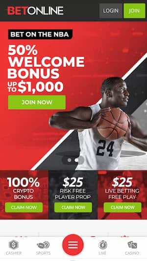 BetOnline - Great Odds on a Newly Reimagined NBA Betting App