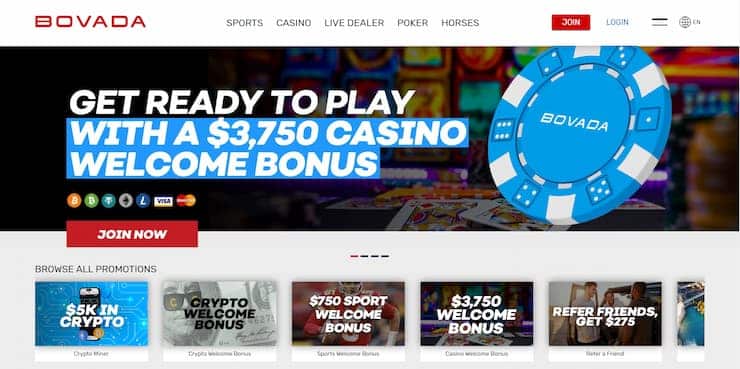 Bovada - Michigan Online Casino Bonus