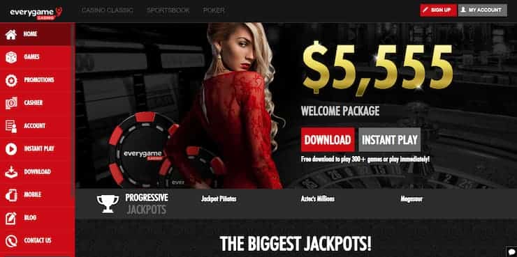 Everygame Casino - Michigan Online Casino Bonus