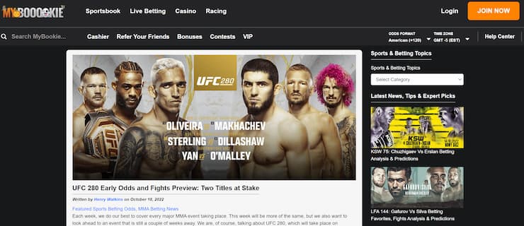UFC Betting Guide - Best UFC Betting Sites, Odds & Tips