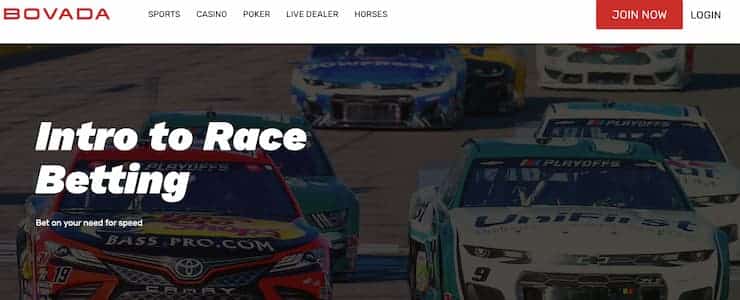 NASCAR live betting online - Bovada