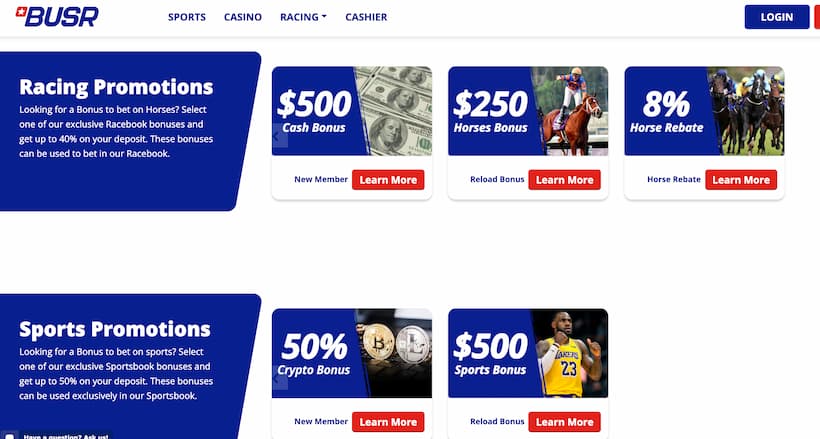 Best New Betting Sites - BUSR Bonuses and Promotions