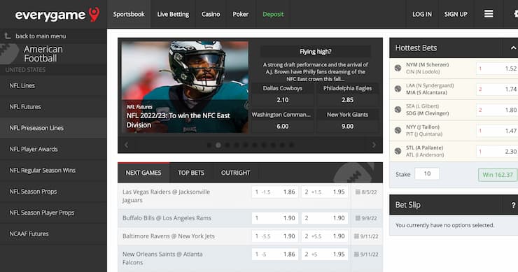 everygame - ca sports betting site