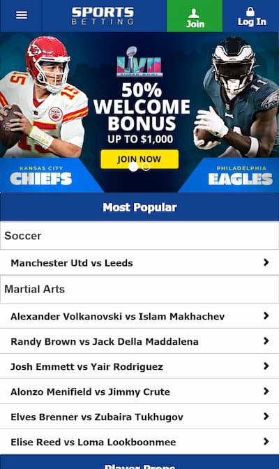 Top ME eSports betting app homepage