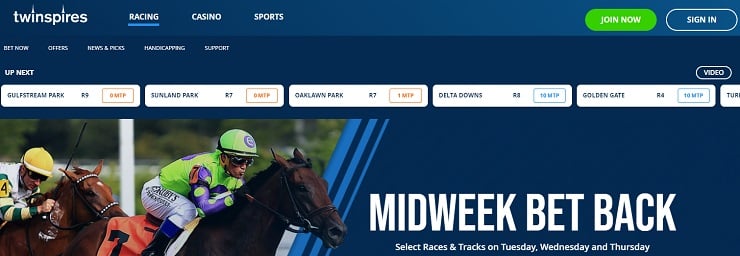 TwinSpires Horses Homepage